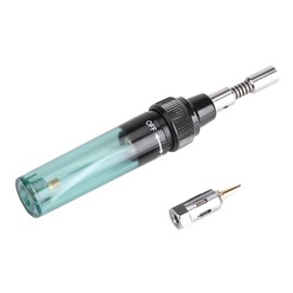 Cordless Refillable Butane Gas Iron Torch Pen Welding Soldering Tool(#1 Transparent Green)