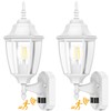 Lamomo Outdoor Wall Sconce, 2 Pack Dusk to Dawn Motion