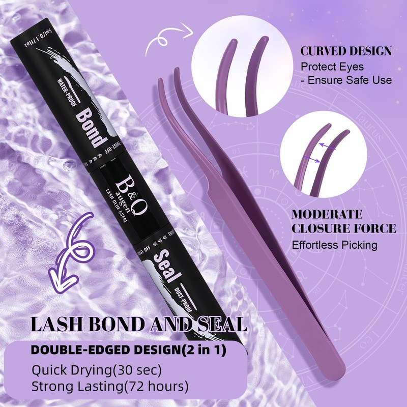 B&Q Wispy Lash Clusters Kit B19, DIY Lash Extension Kit