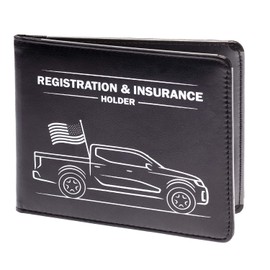 CANOPUS Car Registration & Insurance Holder with Magnetic Closure, Vehicle Document Organizer, Auto Glove Box Wallet, Includes 2 EZ Pass Strip Sets – Truck