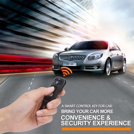 GOTOTOP de Cerradura Central Eléctrica de 4 Puertas con Control Remoto para Automóvil con Kit de Entrada sin Llave, Se Adapta a la Mayoría de los Vehículos