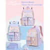 Kawaii Bunny Primary Girls Backpacks Elementary School Bags Bookbags with