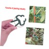 Totority 40pcs Plant Support Clips Flower Lever Loop Clips for