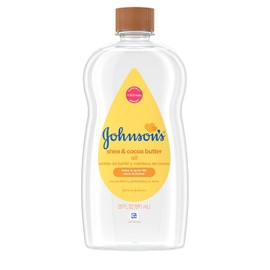 Aceite de bebé Johnson's con karité y manteca de cacao, 20 onzas, 381371024230, 1, 1