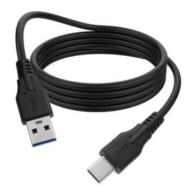 USB C Cable 3.0 USB A to USB C Cable Data Transfer Compatible with Canon EOS RP, EOS R, R5, R6, EOS R8 Camera, Nikon ZFC Z6 Z7 D6 D780 Camera, Olympus E-M1 Mark III Mark Ⅱ Camera(3.3ft, Black)