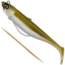 Savage Gear Savage Minnow WL 2+1 – Weedless Design, Lively Kicking Action, Ideal for Predator Fish like Pike, Perch & Zander, Perfect for Freshwater & Saltwater Anglers Khaki 12.5 cm