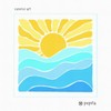 Pepita Needlepoint kit: Sunrise Art, 9" x 9"