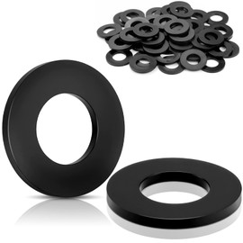 TXXATX M8 x 16 mm Plastic Washers Pack of 50 Nylon Washers Black Sealing Washers Plastic Washers Nylon Washers for Bearing Seats Gear Furniture Connectors Sports Equipment