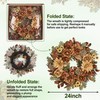 MDSTBN 24in Fall Wreaths for Front Door Artificial Autumn Wreath