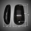 5PCS Smoke LED Cab Light White Top Roof Running Cab