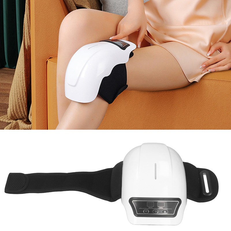 Cordless Knee Massager Infrared Heat Vibration LED Touch Screen Relief