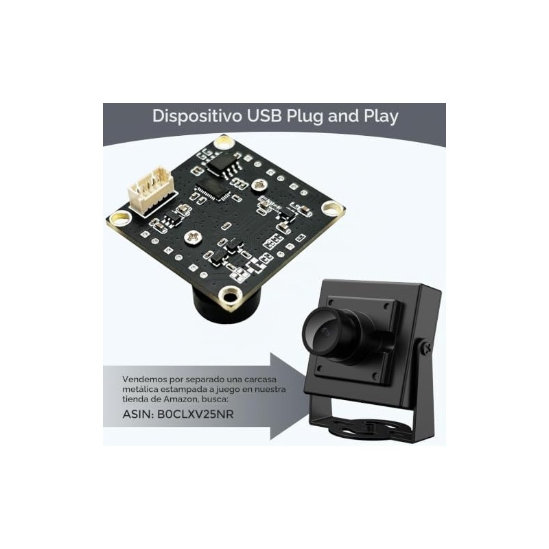 innomaker Cámara USB 2.0 UVC 1080P, 130 Gran Angular, Plug