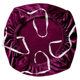 Yikko Velvet Seat Cushion Covers for 15-19 Inch Office Computer Chairs with Strap Washable Slipcover Protector Decoration for Home Dining Room Bar Wedding Party (1, Charm Purple)
