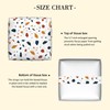 POIUBLE Leather Tissue Box Holder Terrazzo Tile Tissue Box Cover