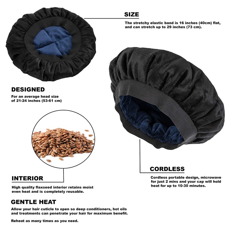 Deep Conditioning Heat Cap. A Heat Cap to hydrate, moisturise