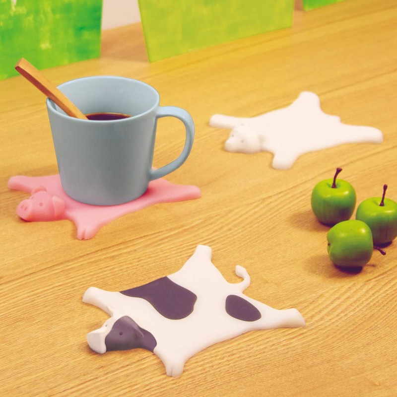 Biite Animal Rug Coaster Pig 044Animal_Pig