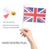 Union Jack Flags, 50pcs Union Jack Hand Flags with Sticks