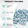 55 PCS Drawer Rail Euro Screws Compatible with IKEA 100349,