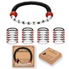 Rtqqdv 24 Pcs Basketball Bracelets with card,Sport Friendship Bracelets Gifts,Stackable