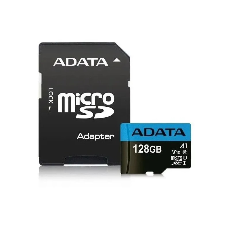 Tarjeta de memoria Adata AUSDX128GUICL10 85-RA1 Premier con adaptador SD