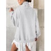 EasyGala Womens Fleece Oversized Sweatshirts with Pocket Turtle Neck Pullover