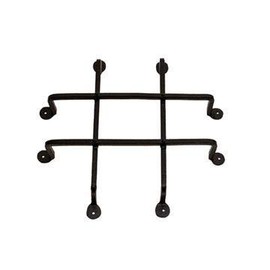 Van Dyke's Restorers Iron Speakeasy Grille, Black Powder Coat