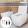 QEXUJOW Toilet Seats 2 Pairs Toilet Seat Fixings Toilet Seat