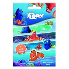 Craze 53790 Mini Slap Snap Bands, Finding Dory, Multi Colour