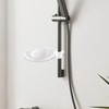 2PCS Shower Rail Soap Holder, Bathroom Soap Holder, ABS Shower