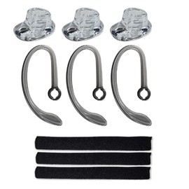 Aginkgo CS540 Eartips Set, Ear Hook Loops, Comfortable Ear Tips Foam Spare Ear Gels Secure Fit for Plantronics CS540 Savi W440 W740 W745 WH500 Headset 9pcs in a Box (Large)