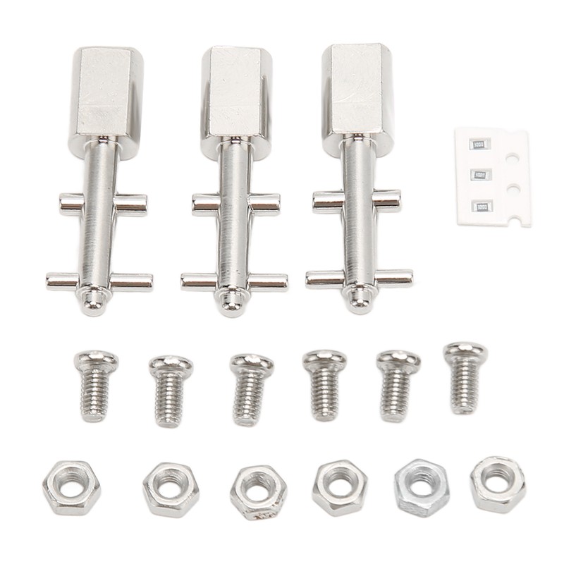 3pcs Toggle Switch Matte Chrome Coating Heavy Duty Toggle Flick
