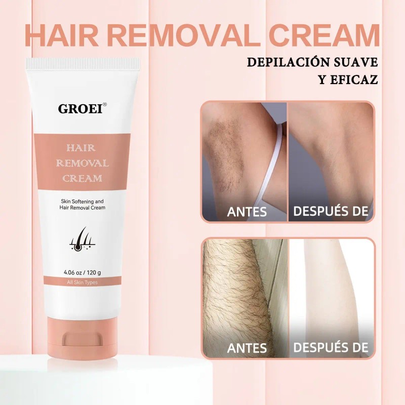 Crema Depilatoria Corporal Con Espátula Para Mujer Y Hombres