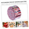 Operitacx DIY Cotton Patchwork Cloth Strips 36pcs Long Fabric Strips