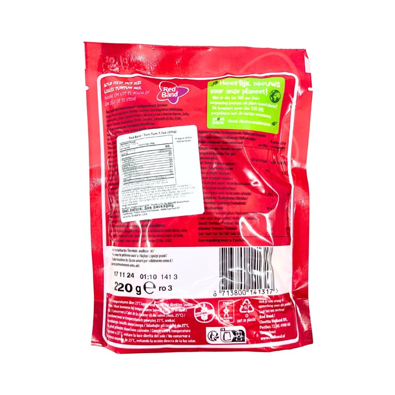 Red Band Tum Tum Soft Sweet Candy Mix 7.7 Ounce