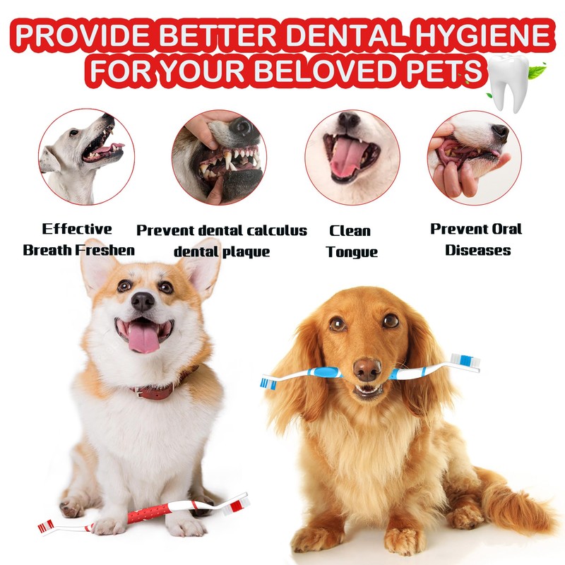 PenVinoo Dog Toothbrush pet Toothbrush Finger Toothbrush Small to Large