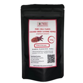 Taprobane Exotica Pure Chilli Flakes 100g in Resealable Pouch