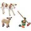 Schleich North America Stable Cleaning Kit with Calf & Lamb