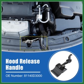 Motoforti Car Hood Latch Front Hood Latch Assembly Fit for Hyundai Tucson 2016-2020 No.81140D3000 - Pack of 1 Long-lasting