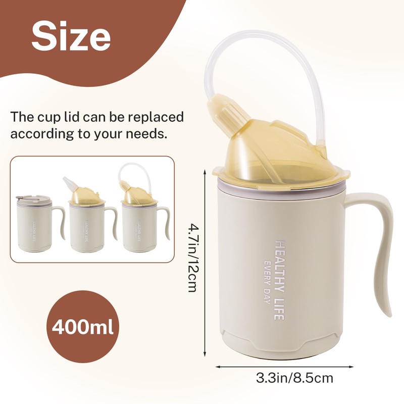 Jionhenn Stainless Steel Adult Sippy Cup