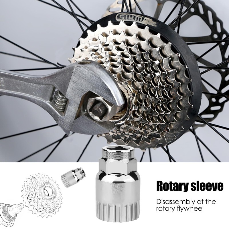 High Strength 4-Piece Bicycle Cassette Tool Set with 3-in-1 Cassette