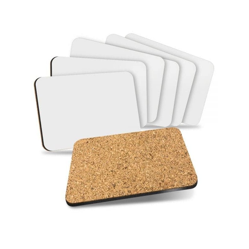 2 x MDF Blank Sublimation Placemat Rectangle Cork Backed Placemats