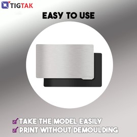 TIGTAK Pack of 2 SLA Resin Magnetic Flexible Steel Plate 202 * 128mm Size Flex Bed Compatible for Anycubic Photon, Photon S, Photon Mono 3D Printers (202 * 128mm)