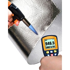 heat tape automotive heat shield tape automotive heat shield material self adhesive heat shield adhesive heat shield for Hose and Auto Use Heat Insulation Sheet Heat Reflective (12 x 24 Inch)