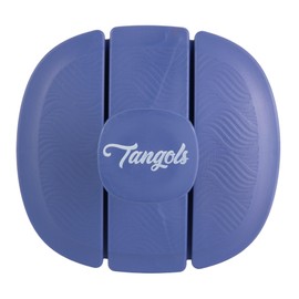 Tangols Triple-Fold Elastic Shampoo Hair Brush with Flexible-Soft Bristles, Promotes Hair Growth & Dandruff Removal, Scalp Exfoliator Head Massager Shampoo Shower Brush for All Hair Types (Blue)