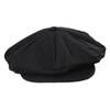 Linen Blend Big Apple Cap (Black)