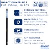 10 x Rennie Tools 150mm Long PH1 Impact Screwdriver Driver