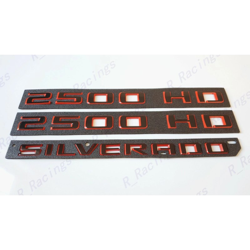 GM Auto Black Red Doors 2500HD Tailgate Silverado Fender &