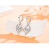 Drop Earrings for Women Girl, Silver Hoop Dangle Earrings with