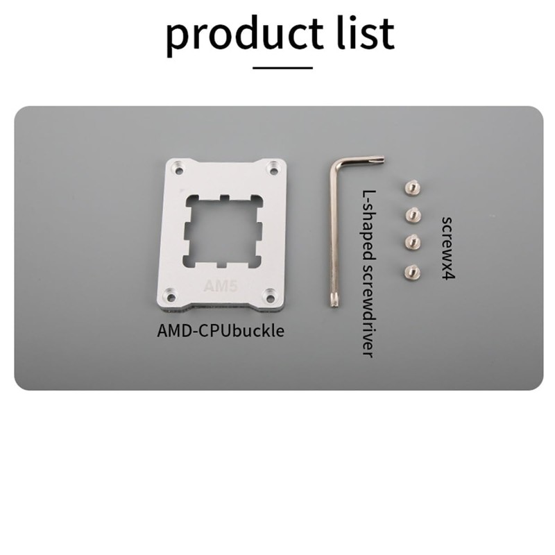 Qunyince AM5 CPU Holder, AM5 Anti-Bending Contact Frame with 4Pcs