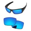 PapaViva Replacement Lenses for Oakley Gascan OO9014 60mm Sunglass Ice